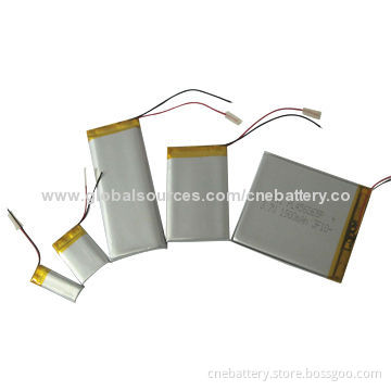 Lithium Polymer Batteries, 3,000mAh, with Size 7.0*50*68mm, for Hearing Aid Devices